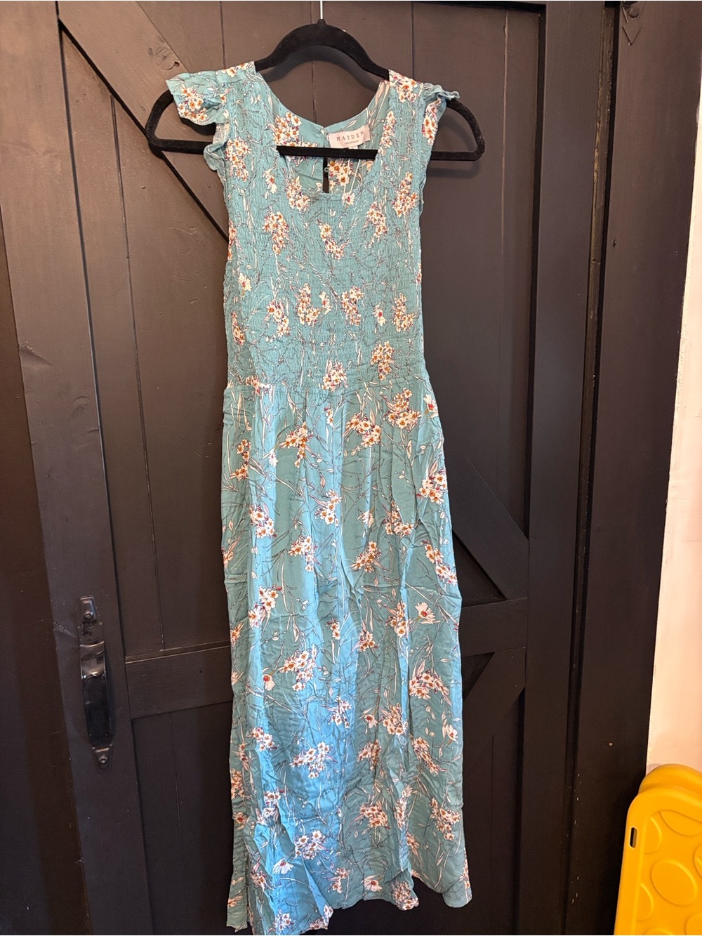 Hayden Teal Floral Maxi Dress